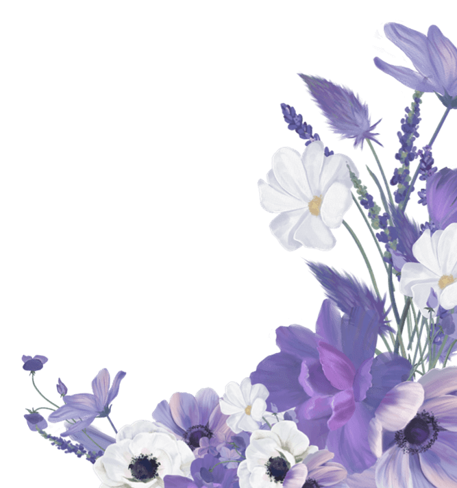 BG FLORAL 03 Purple Minimalist