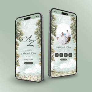 Tema Art 3 Undangan Pernikahan